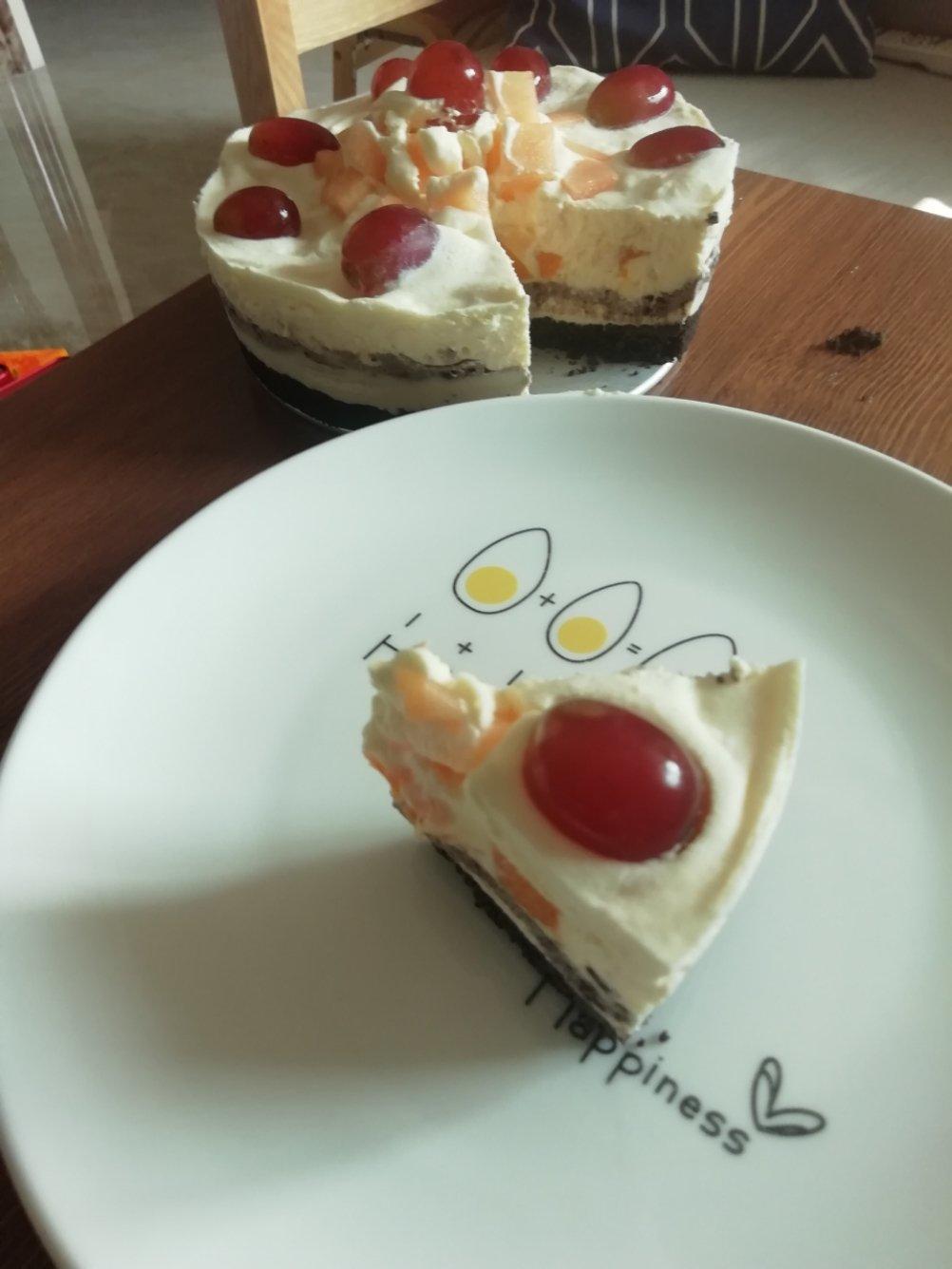 【奥利奥冻芝士蛋糕】拯救新手的免烤美味甜点