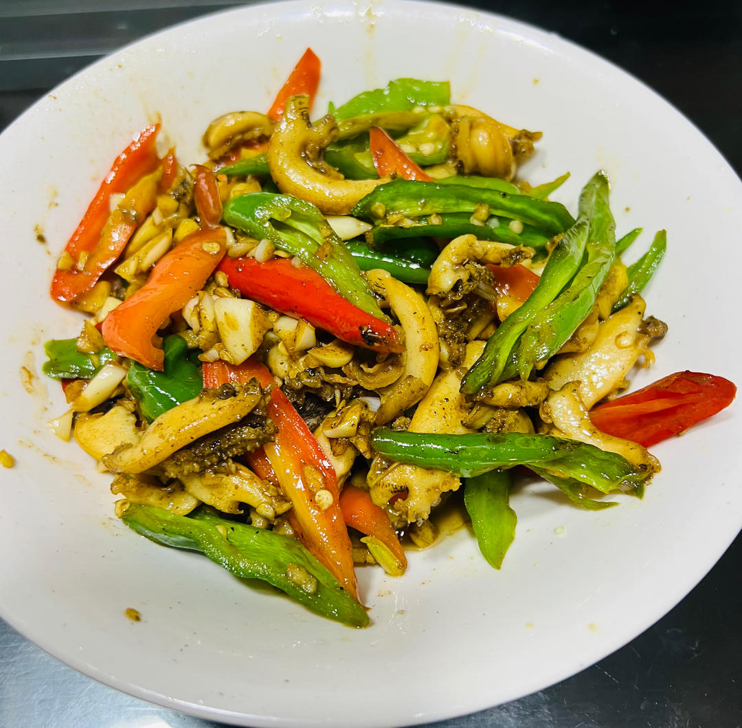 青椒炒鲍鱼