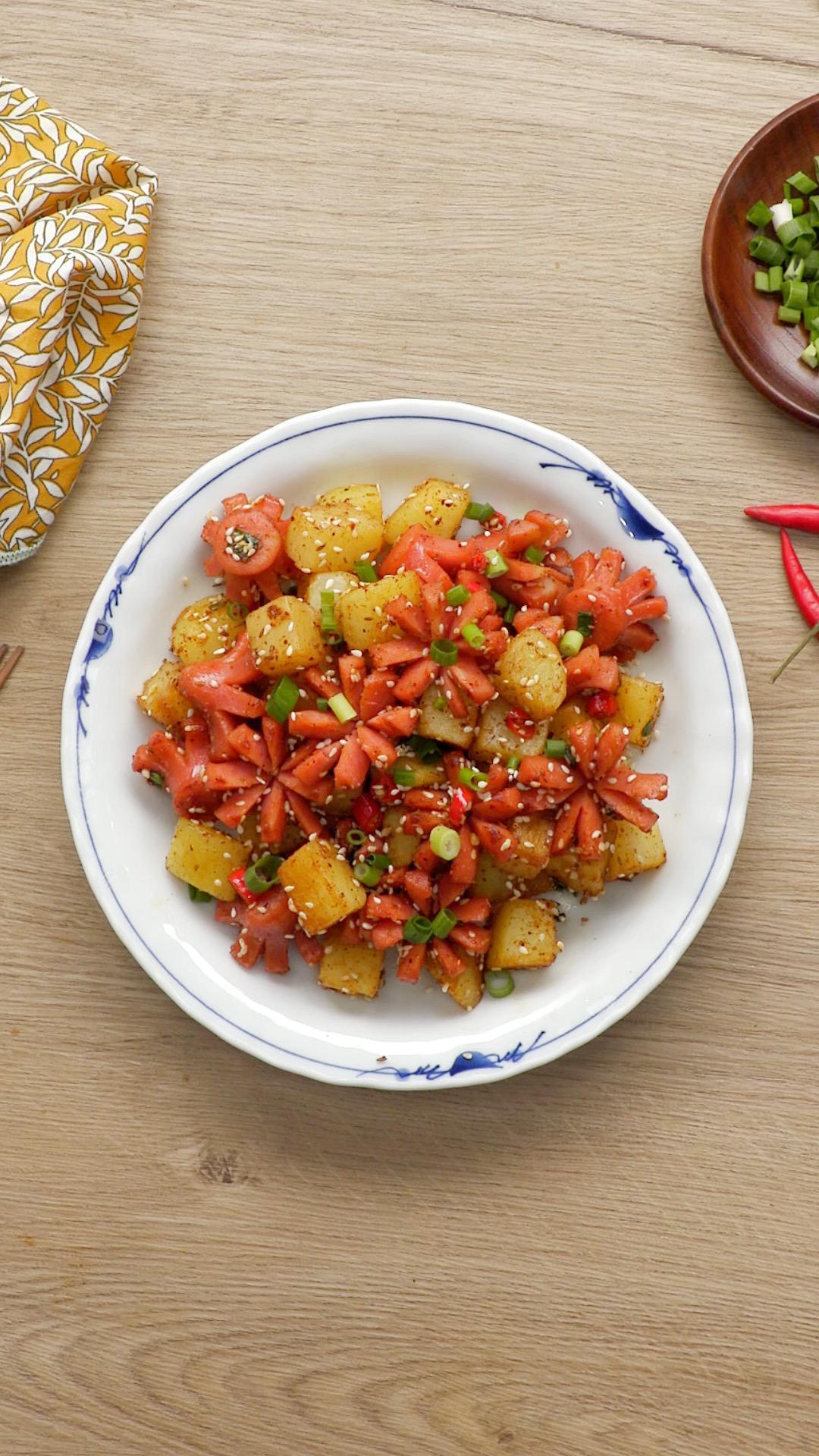 土豆开花肠～的做法