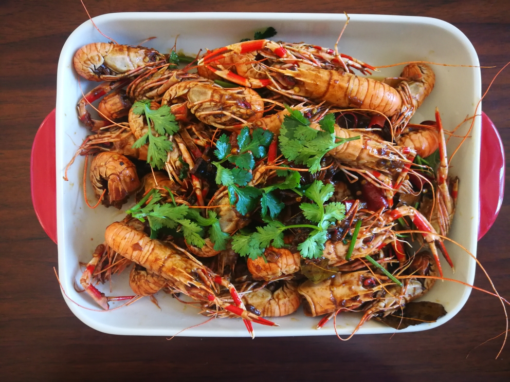 【西黄岛海鲜】麻辣海龙虾的做法