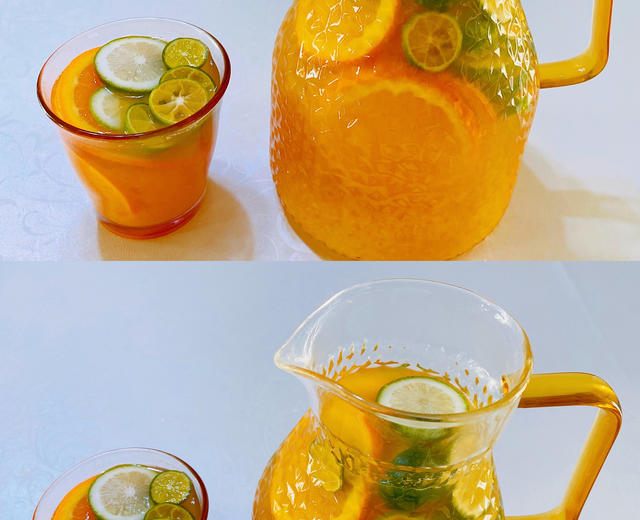 鲜橙柠檬茉莉绿茶