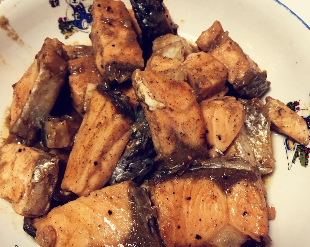 黑胡椒三文鱼的做法