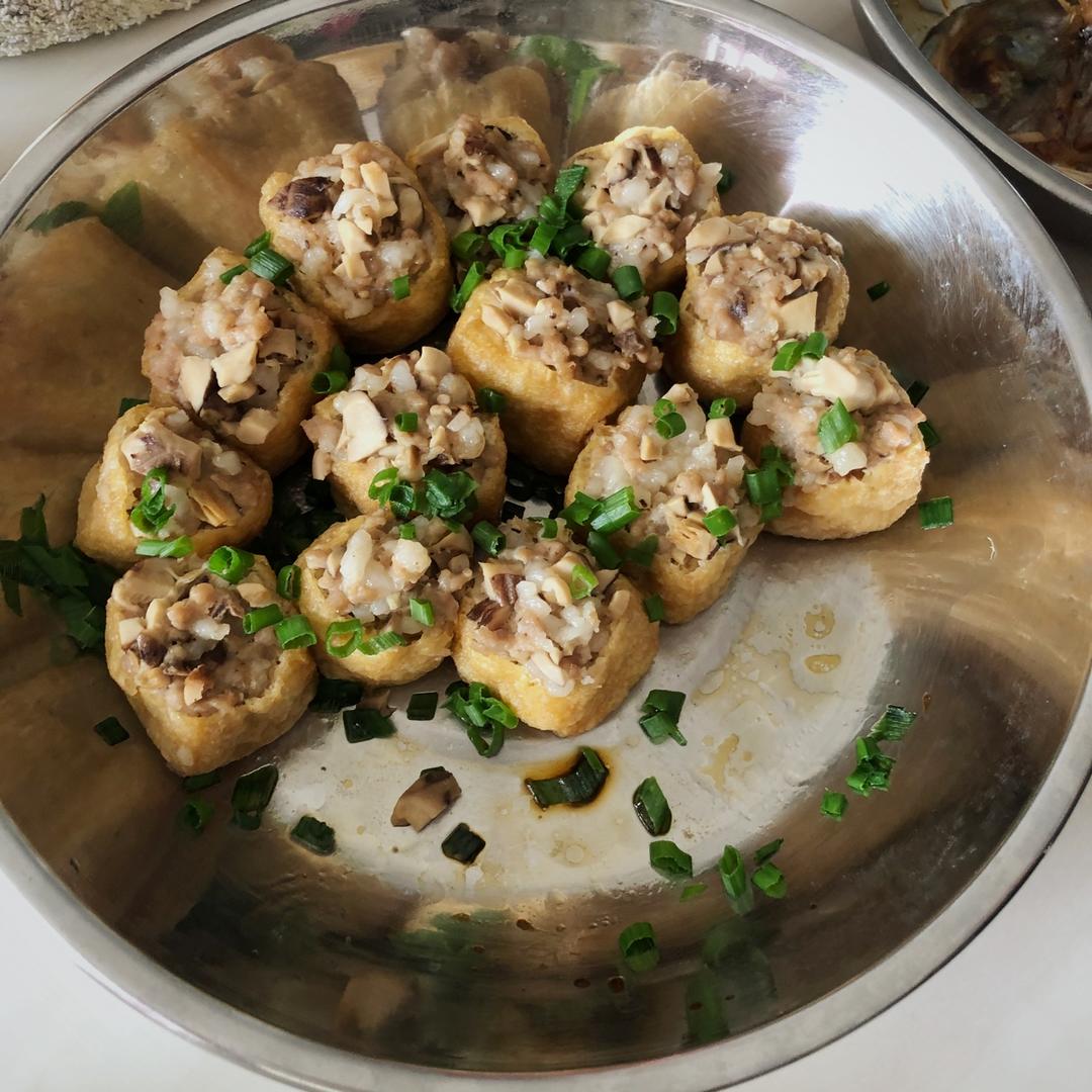 一端上桌就被秒光的时蔬肉沫酿油豆腐