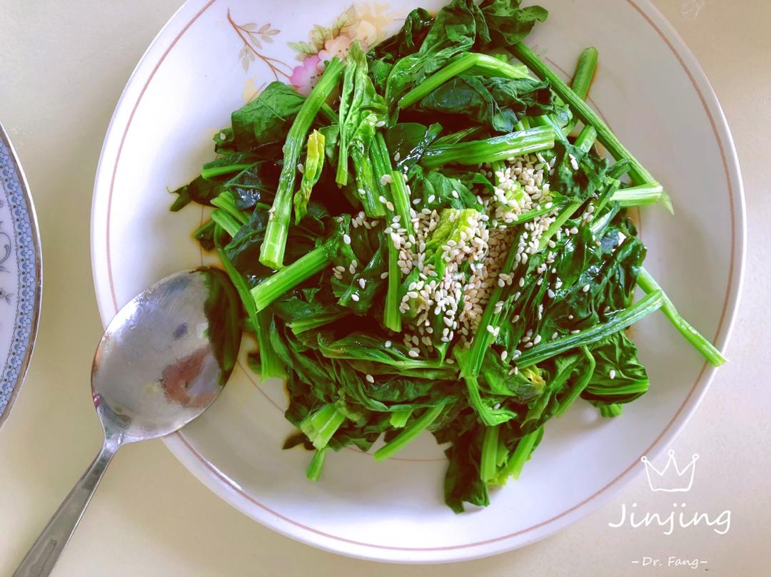 凉拌菠菜