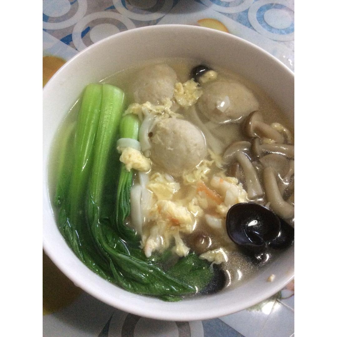 虾仁鱼丸面