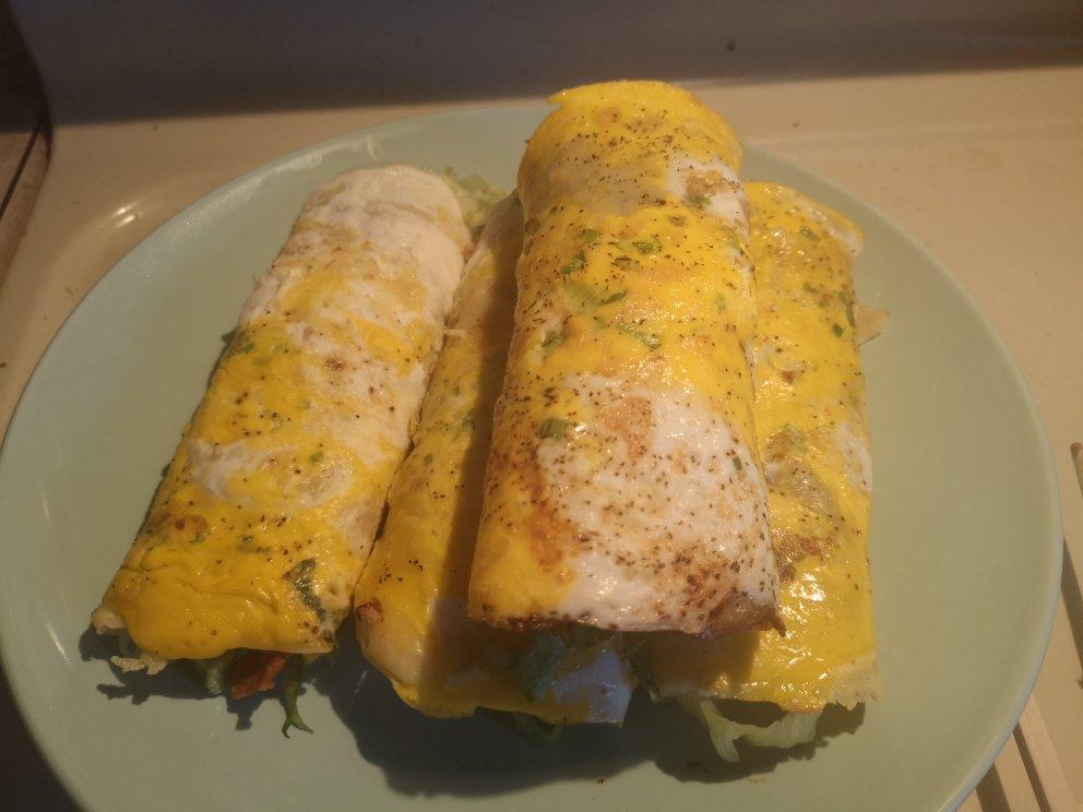 家庭版煎饼果子---快手健康早餐，利用家里现有材料