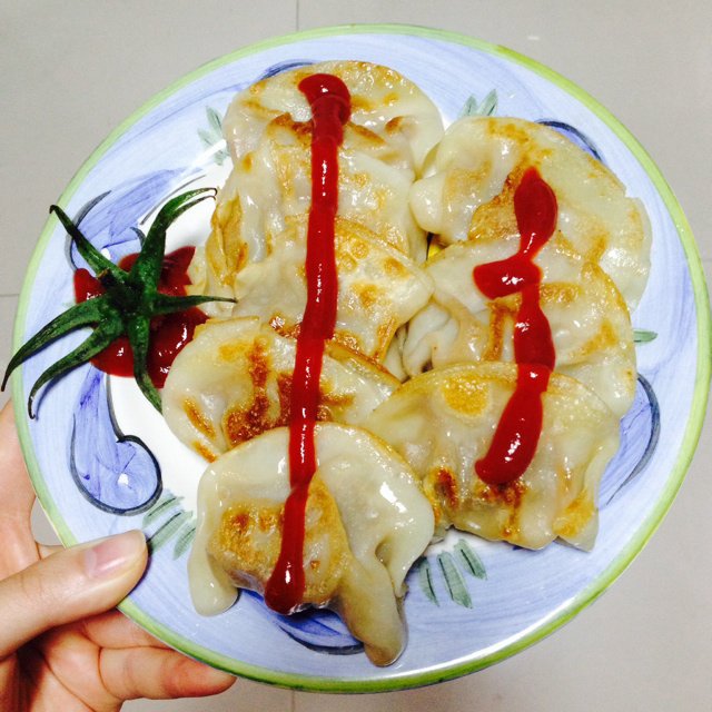 煎饺子