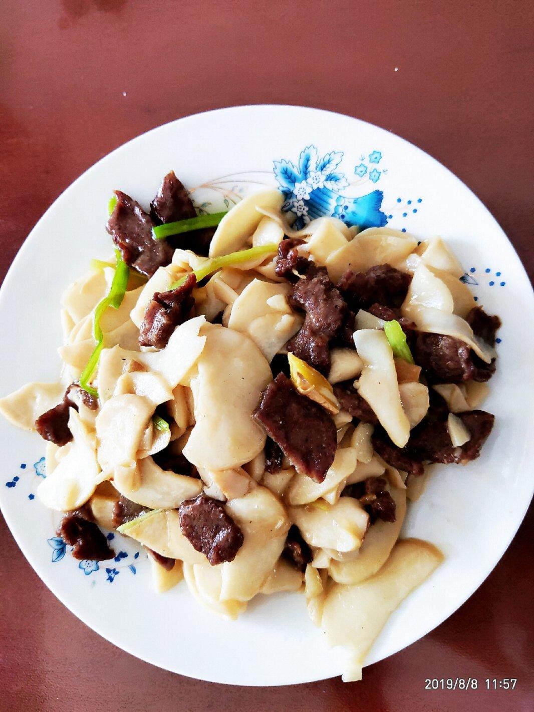 肉炒杏鲍菇