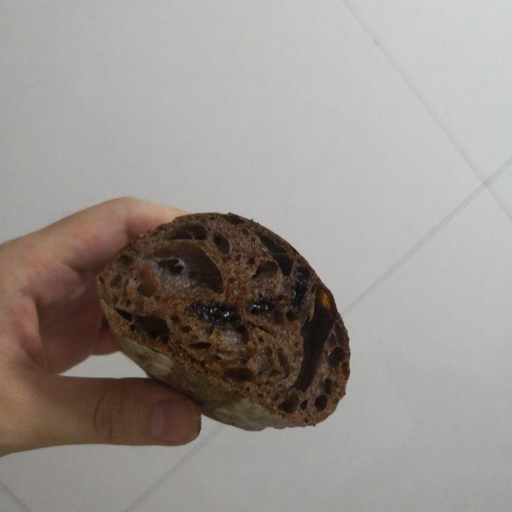 超快手·伪短法棍丨蜂蜜黑巧法式软欧包