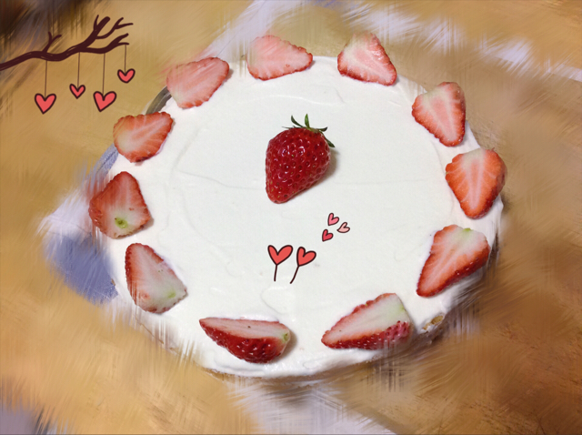 戚风蛋糕 8寸心型模