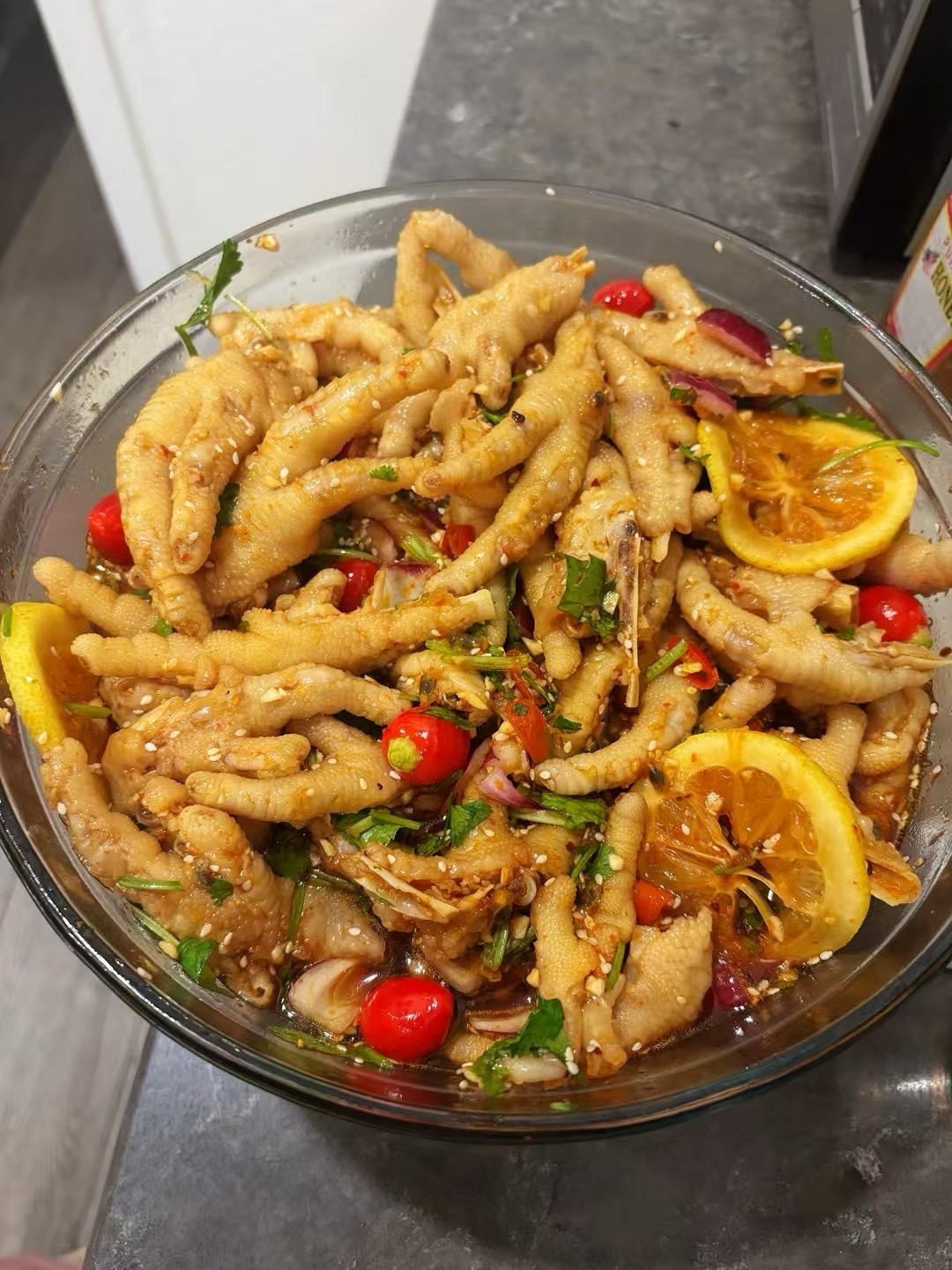 🍋柠檬百香果🌶️酸辣网红鸡爪