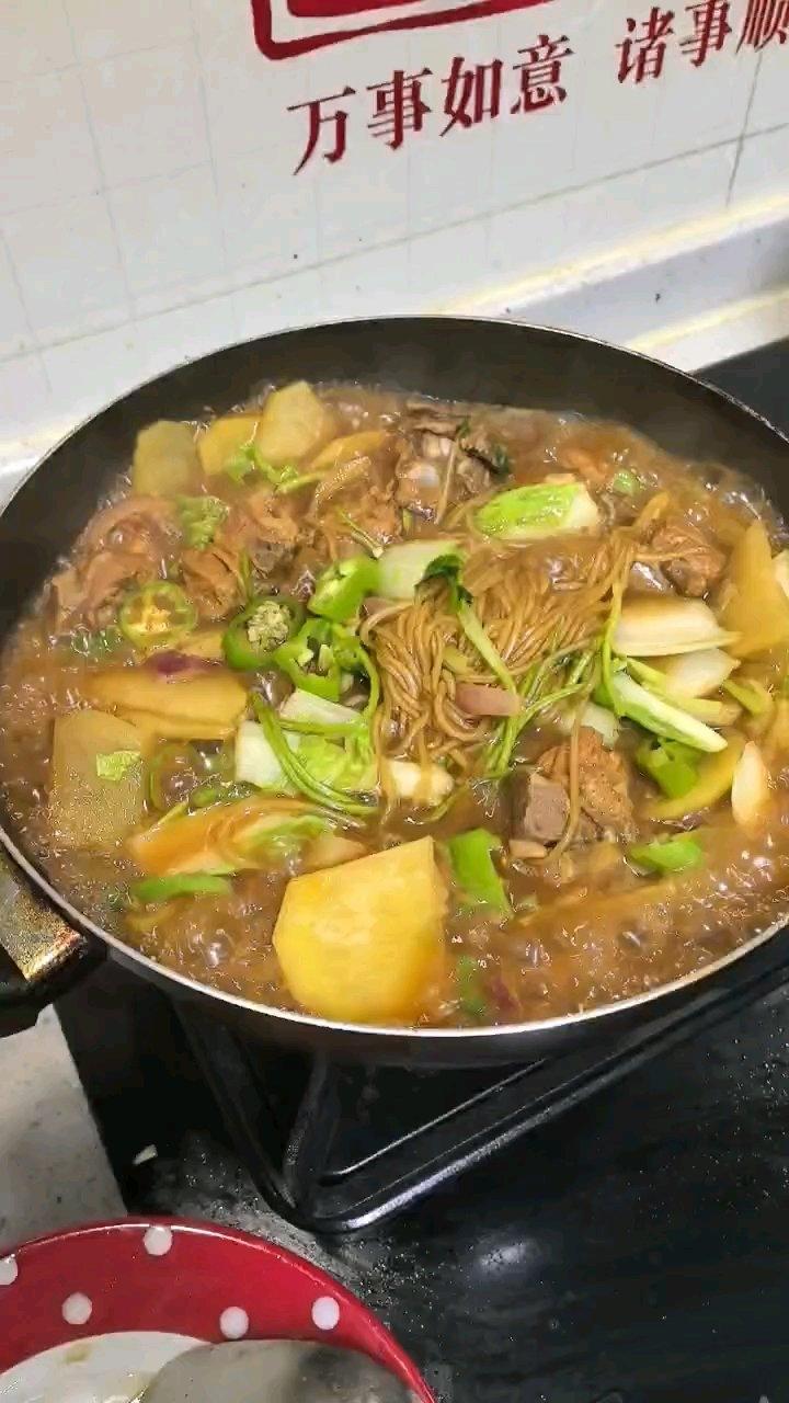 白菜排骨炖粉条