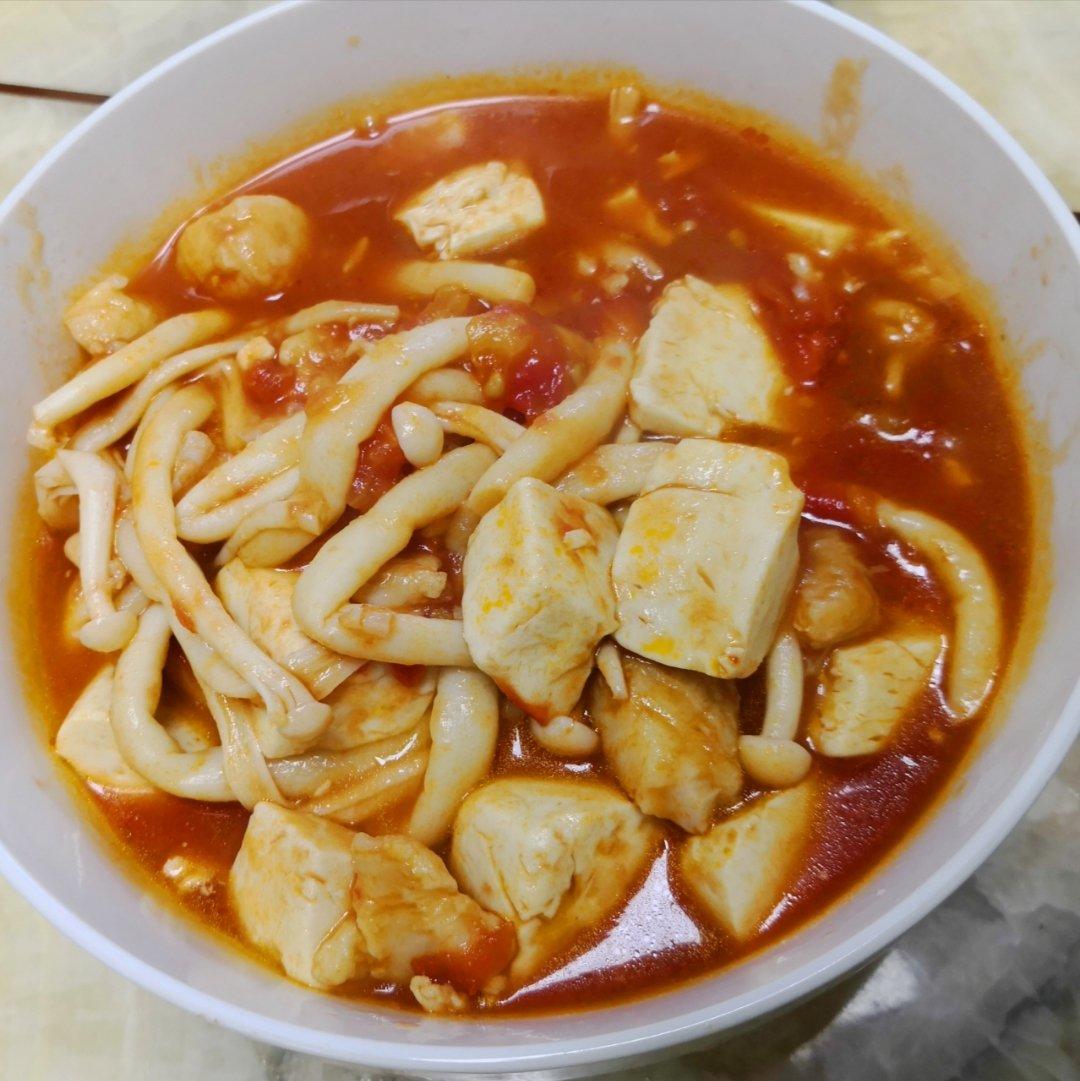 番茄金针菇巴沙鱼（龙利鱼）