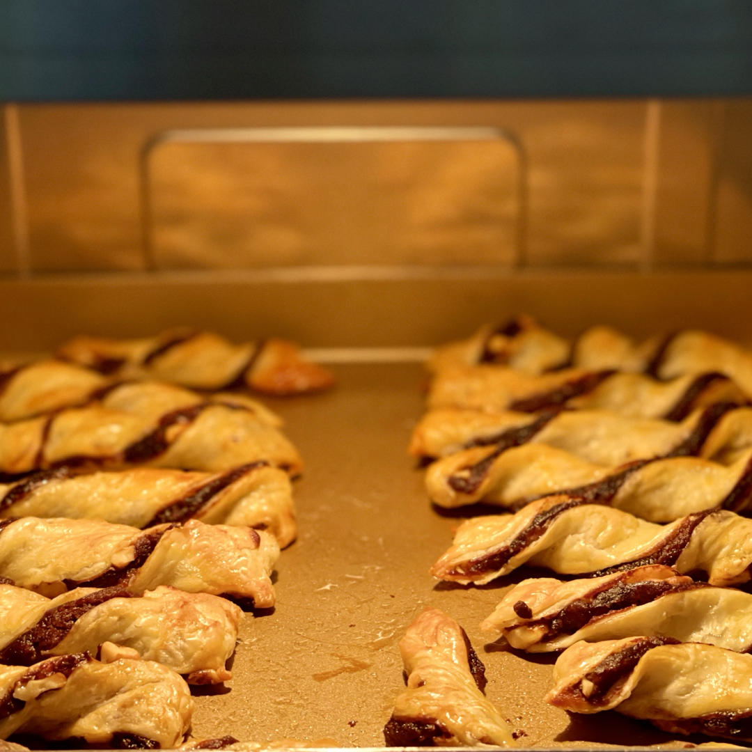 快手下午茶——豆沙核桃条