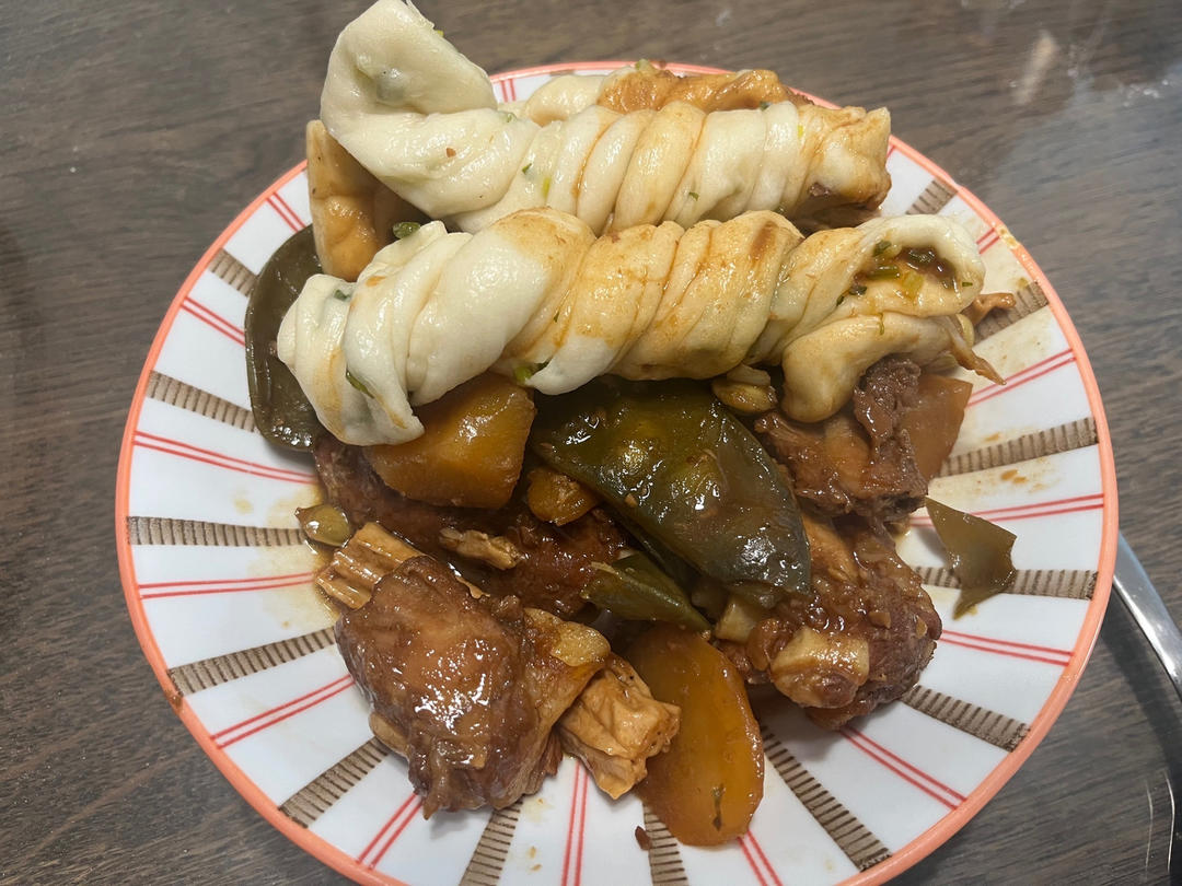 排骨豆角焖卷子