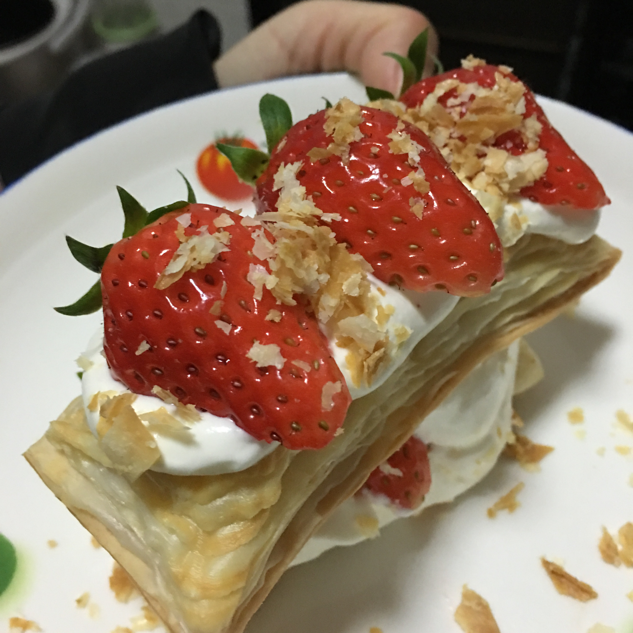 佽贩团ゞ做的草莓拿破仑飞饼版