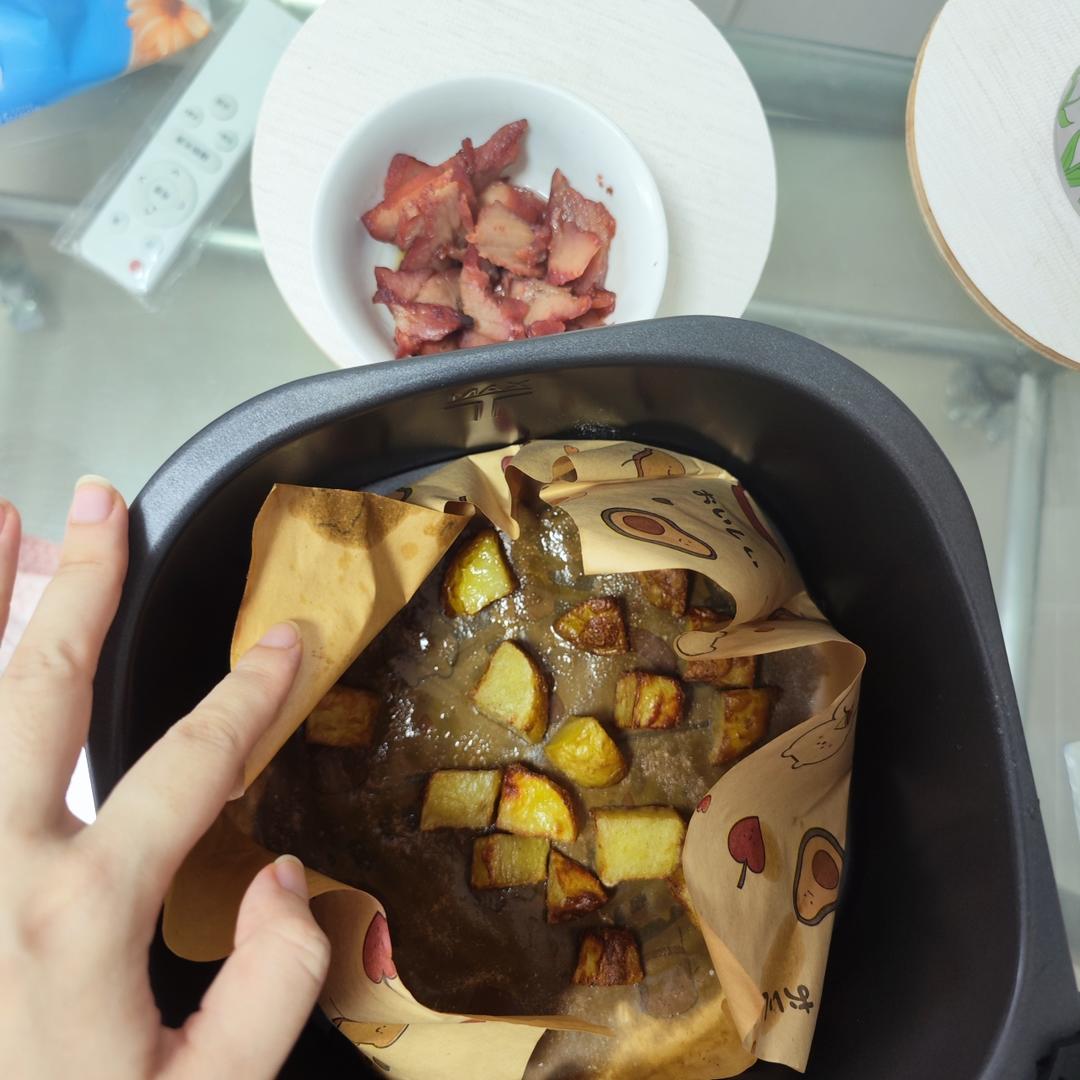空气炸锅少油香酥椒盐土豆 秒光盘