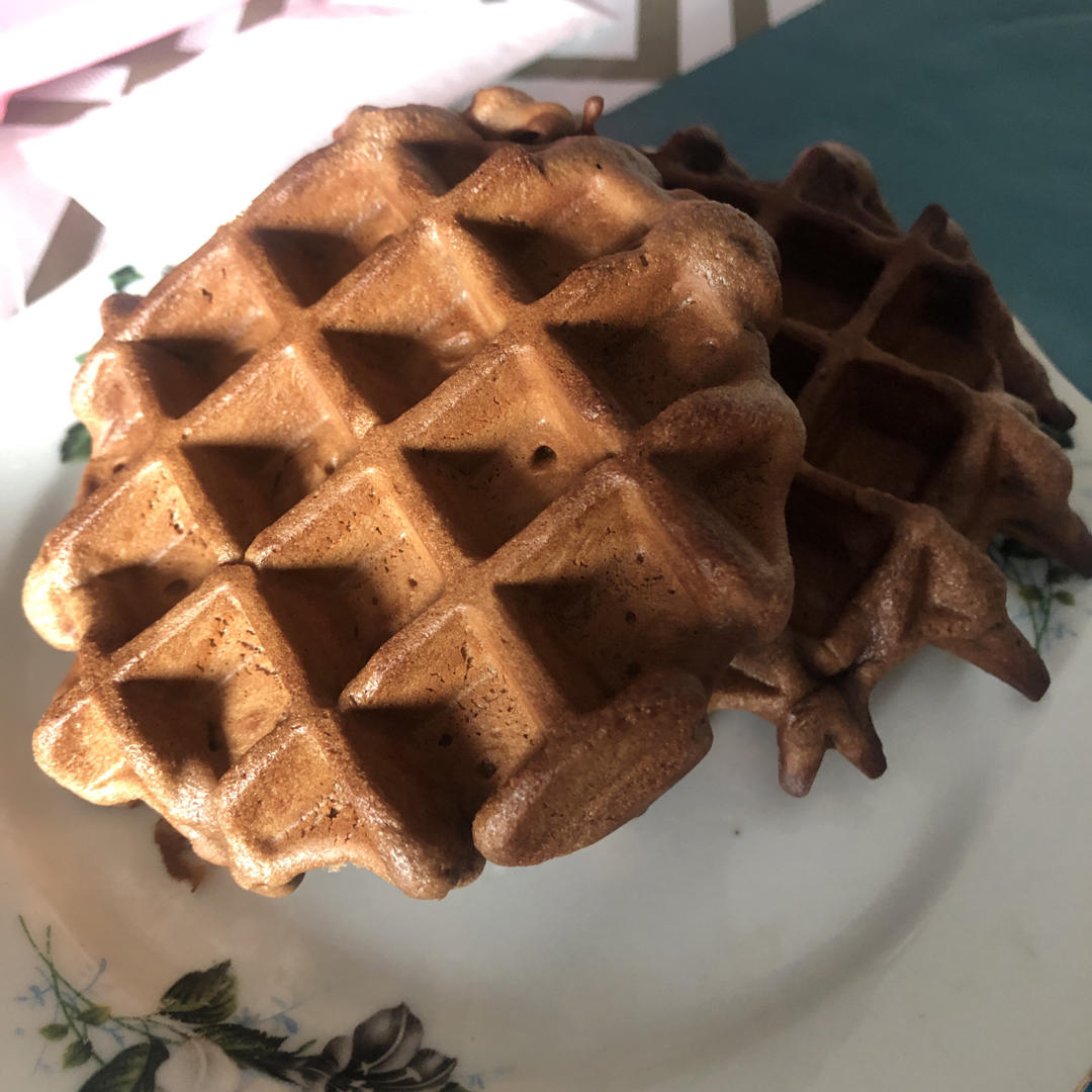 可可糯米华夫饼