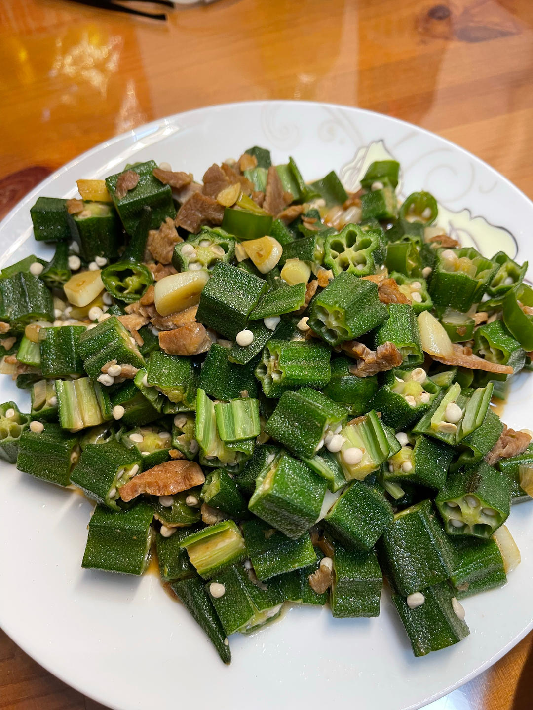秋葵炒肉(超下饭！)