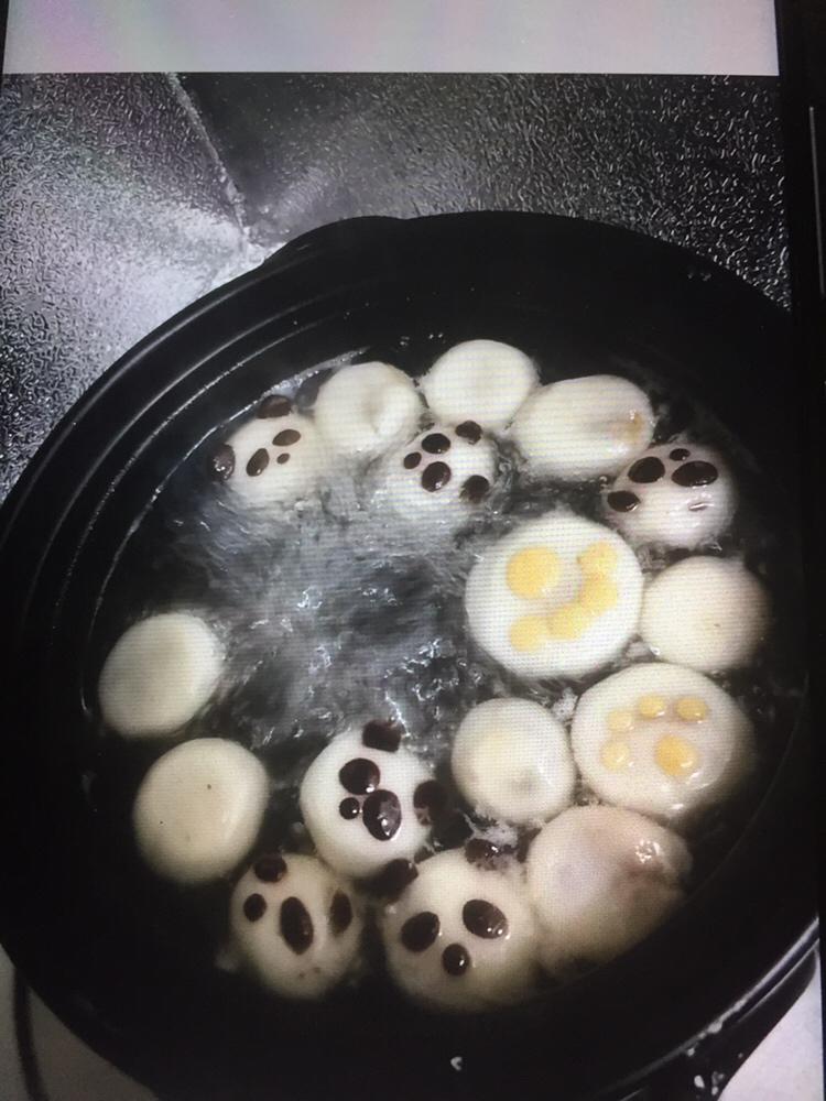 熊猫和猫爪汤圆