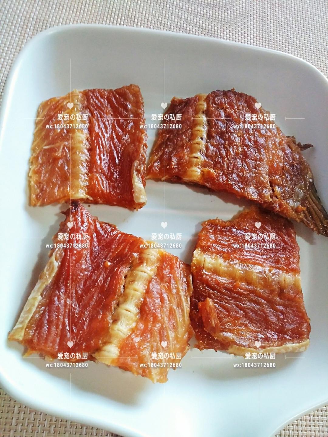 自制宠物零食磨牙骨风干三文鱼排的做法