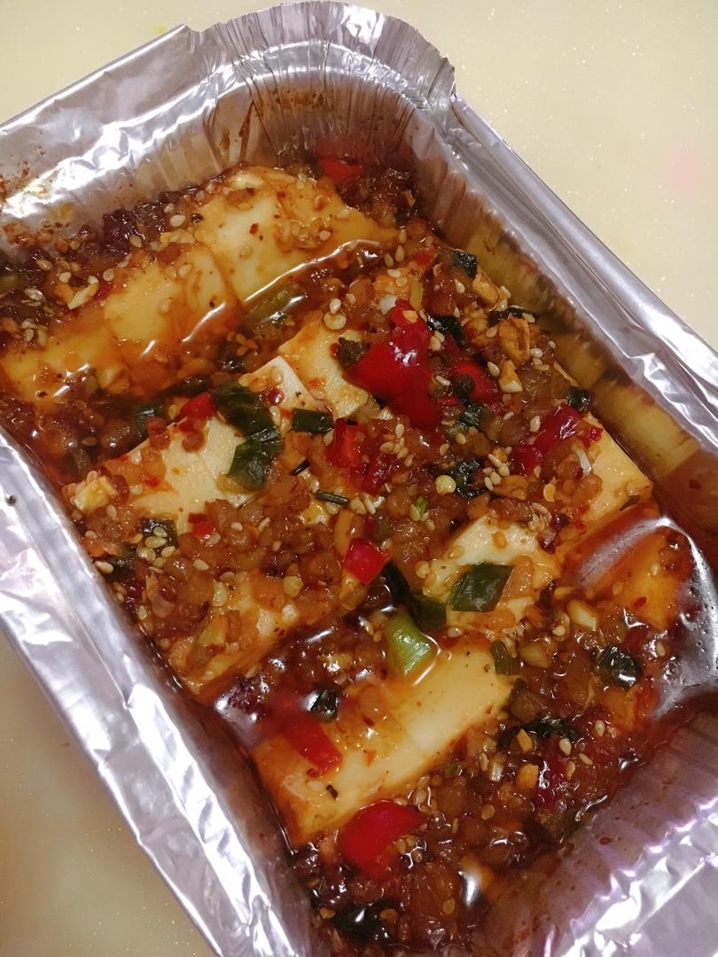 烧烤摊的招牌———锡纸烤豆腐