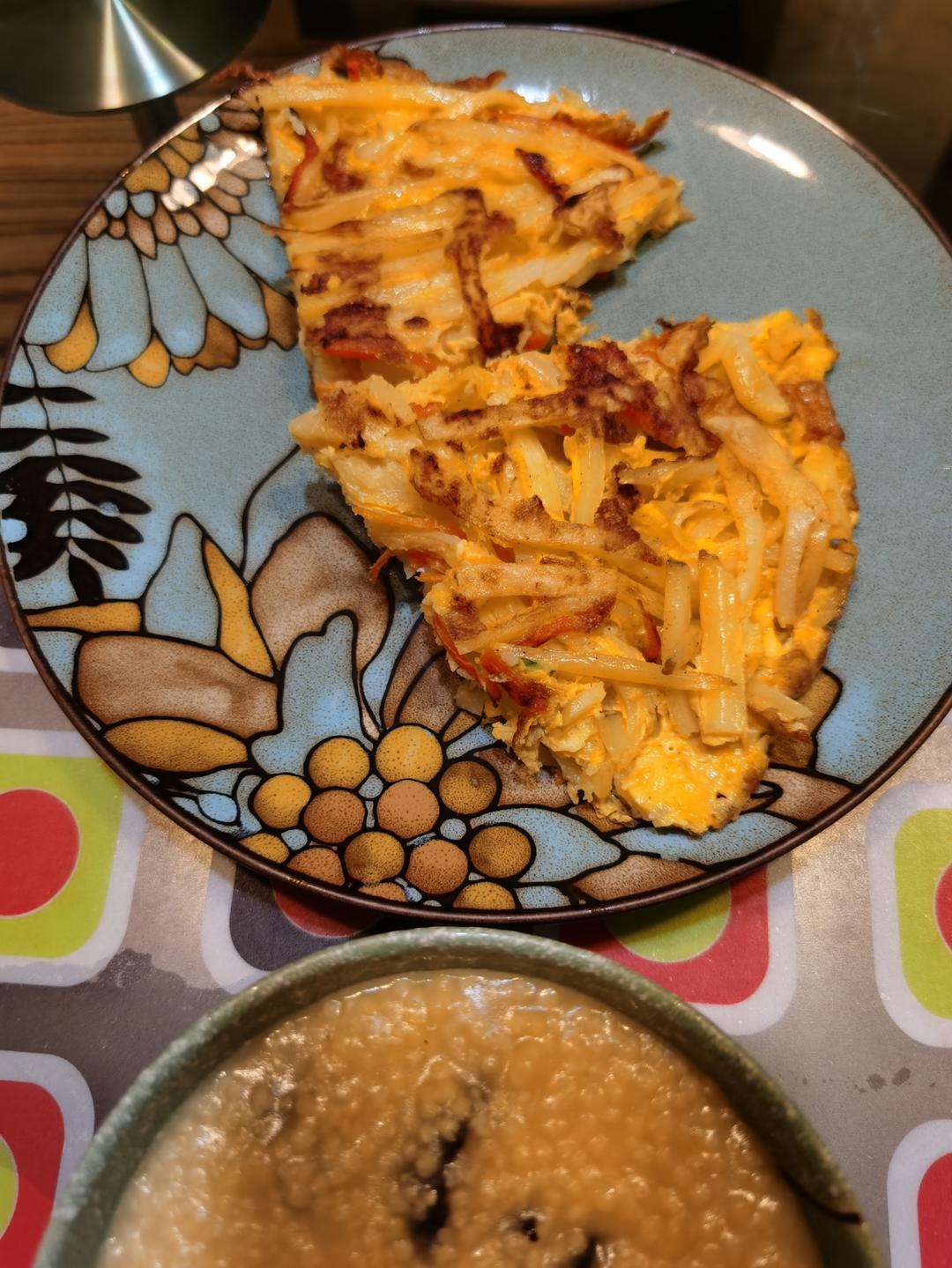 土豆饼(土豆胡萝卜丝饼)