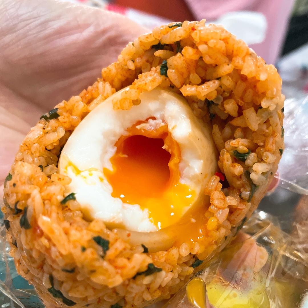 【日式】双口味爆浆糖心蛋海带芽饭团🍙带便当首選👍🏻（原味&韩式泡菜味）