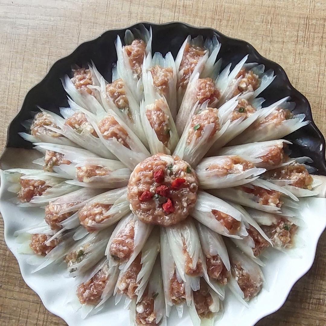 花开富贵（蒸白菜肉卷）