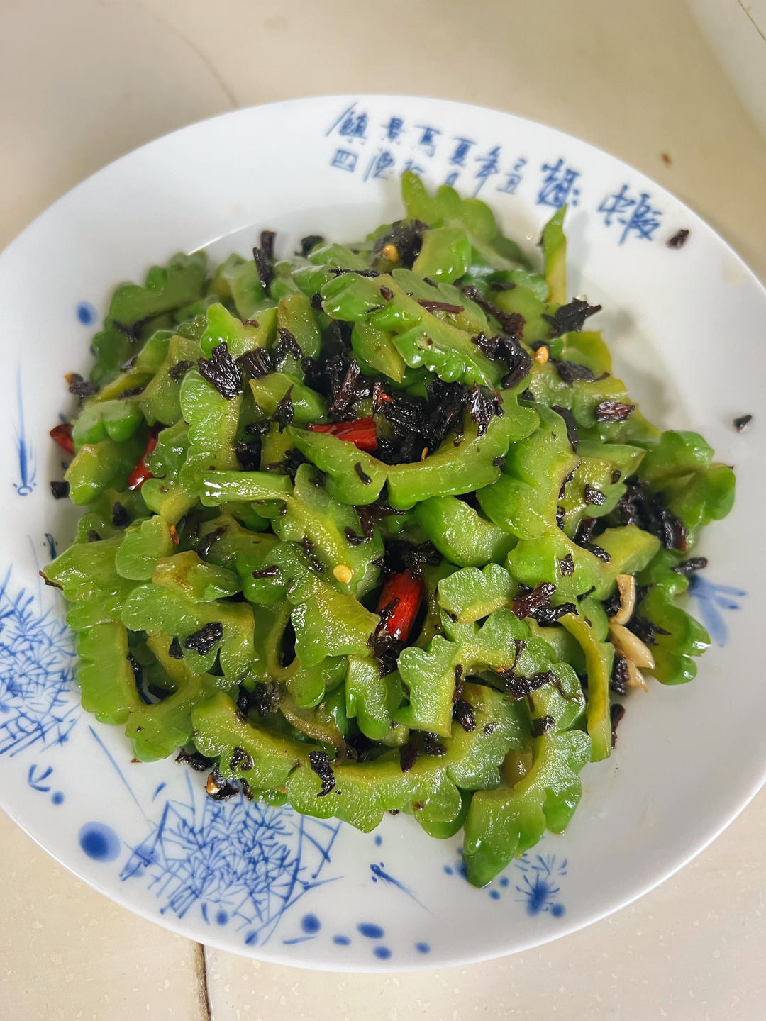 苦瓜辣炒梅干菜
