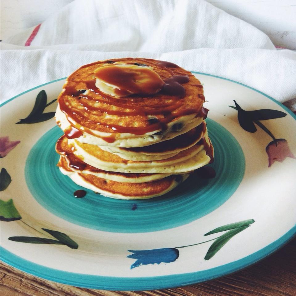 Blueberry and ricotta pancakes的做法