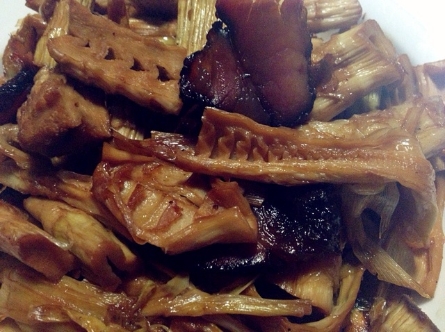 干笋烧腊肉