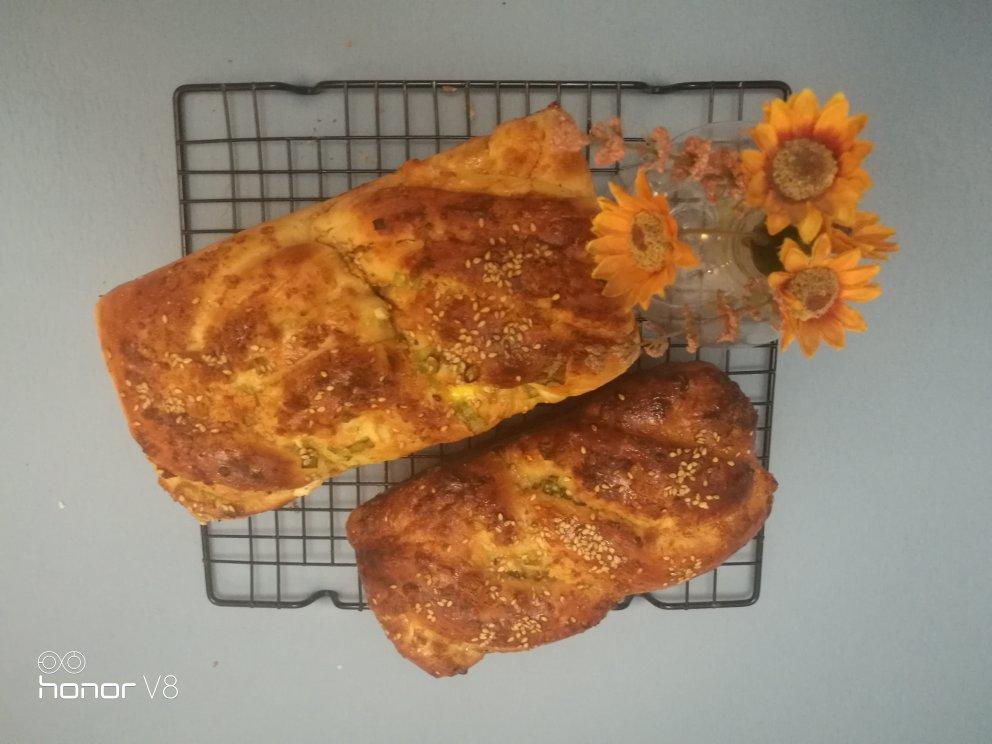 香葱肉松手撕吐司