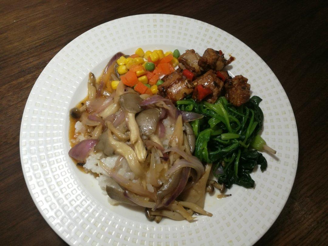 和风蘑菇饭（很适合做便当）