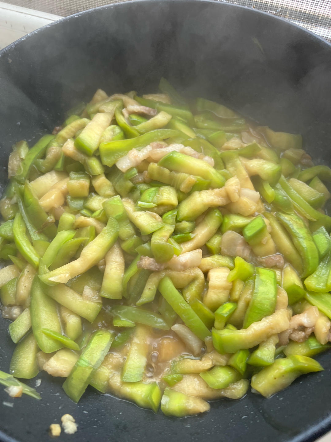 尖椒炒茄条