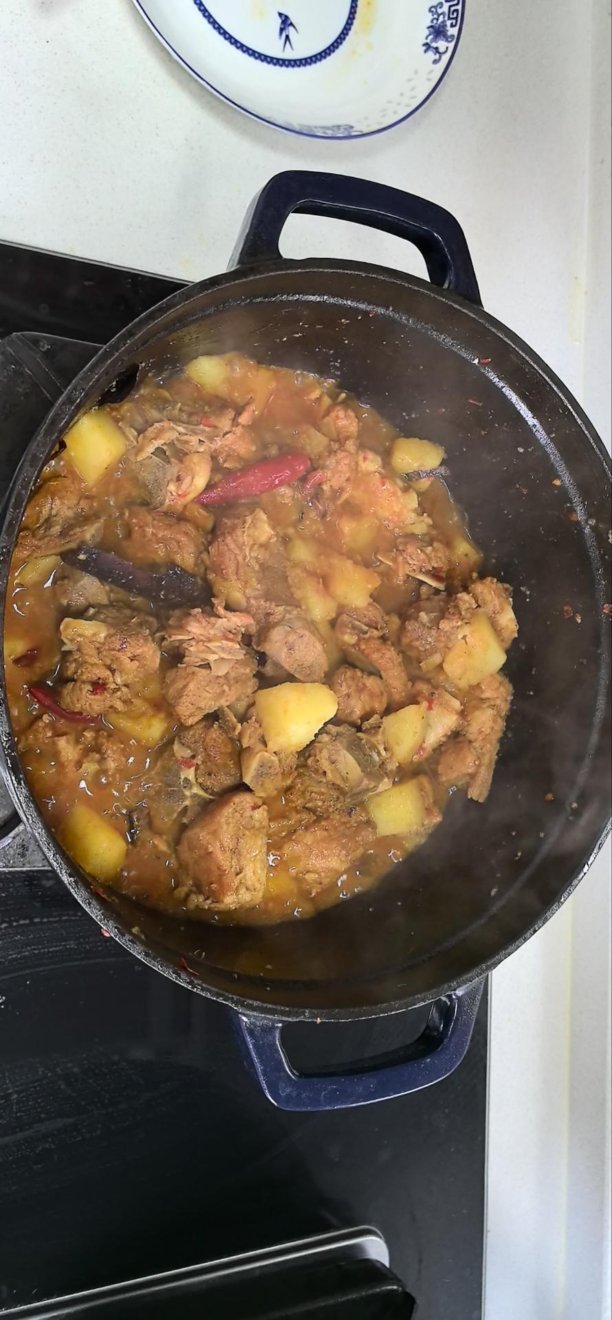 土豆炖排骨