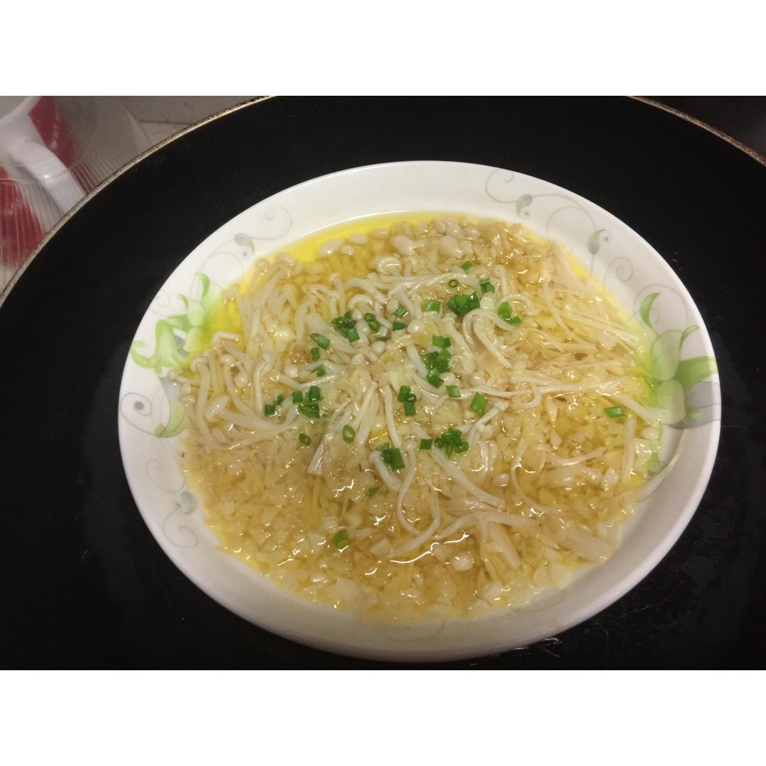 蒜蓉蒸金针菇
