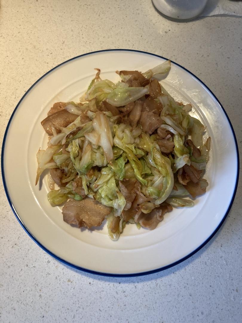 包菜炒肉