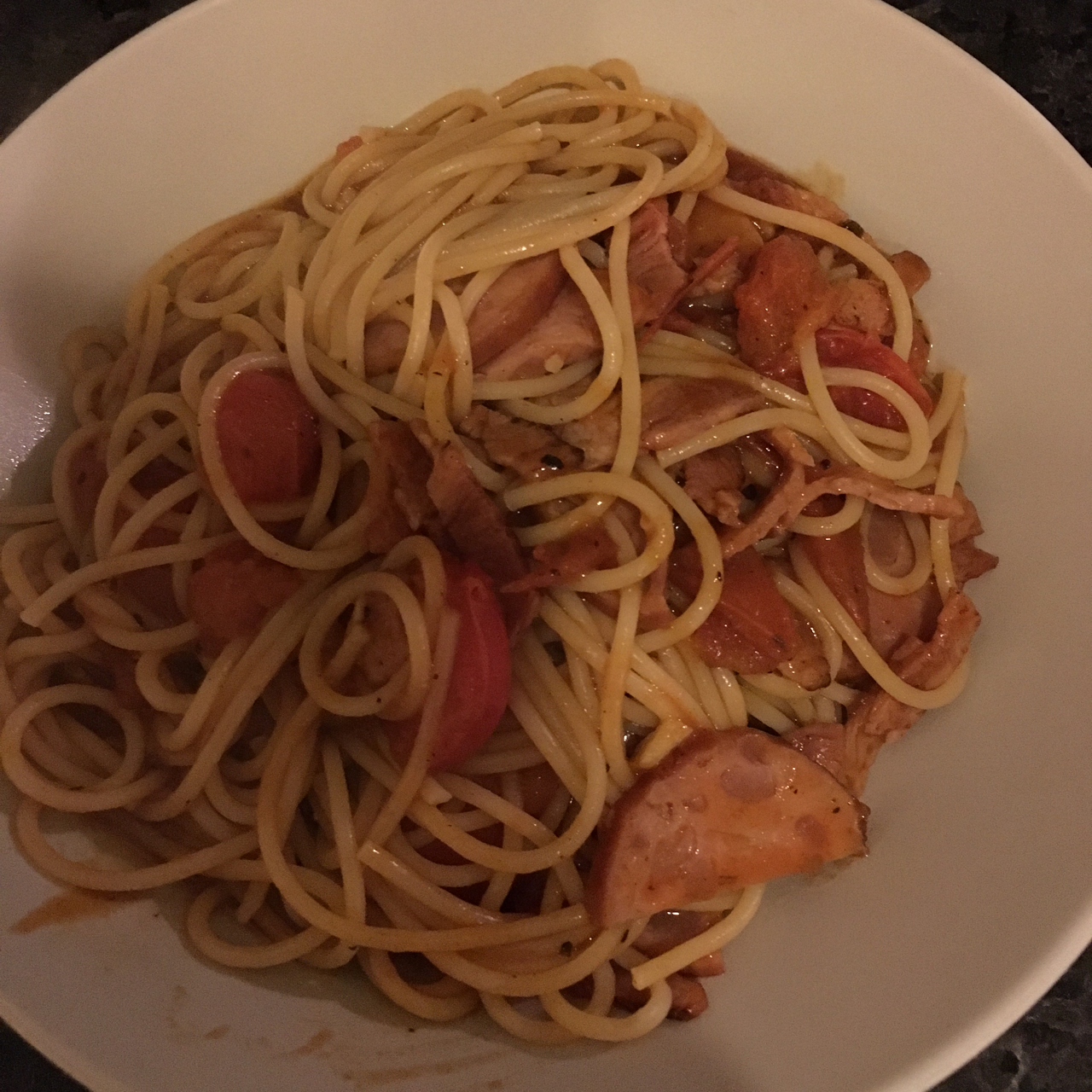 培根番茄意大利面