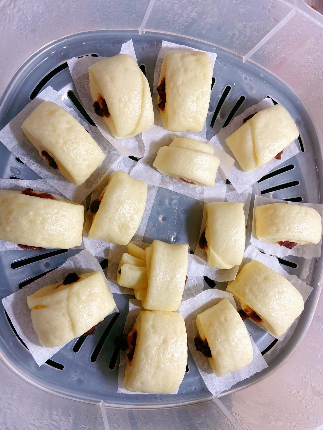 豆沙馒头的做法