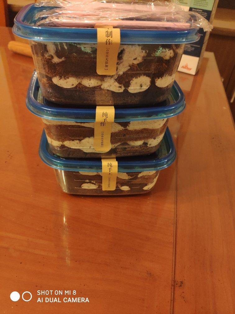 低糖不腻的奥利奥咸奶油蛋糕盒子