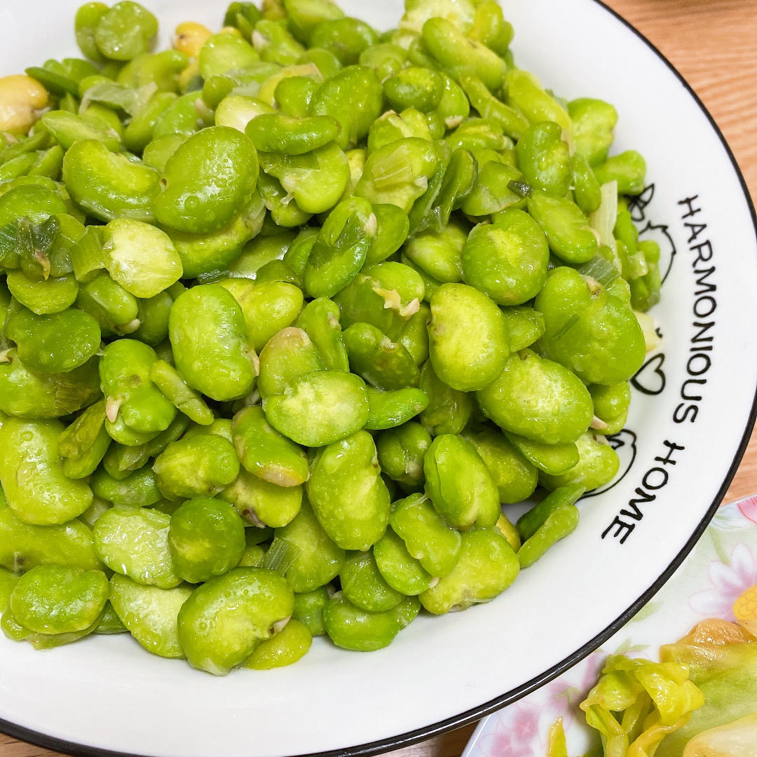 ortensia_3做的小葱炒蚕豆瓣