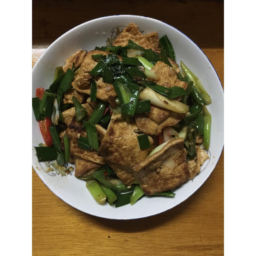 香煎豆腐--家常豆腐