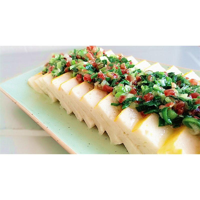 papatony做的椒盐蒜香蒸鱼糕