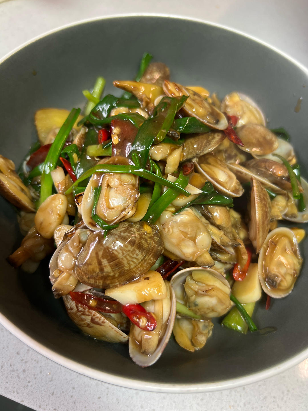 5分钟快手菜❗️秒杀路边摊爆炒花甲～好吃到爆