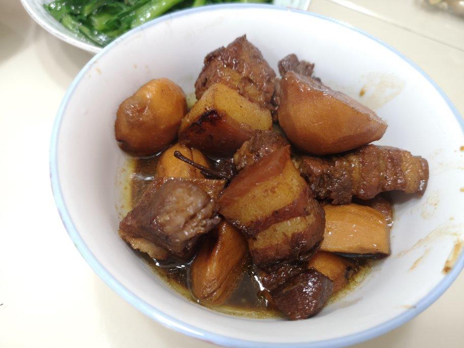 茨菰红烧肉
