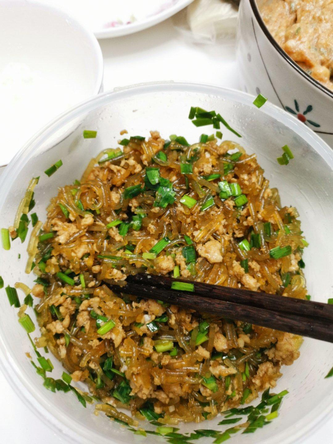 皮薄馅儿大的粉丝肉末包子（馅料做法）