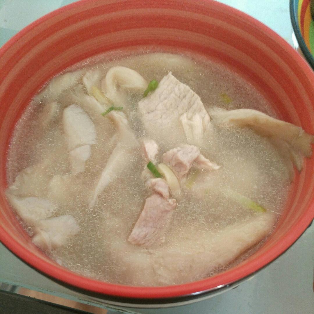 平菇肉片汤