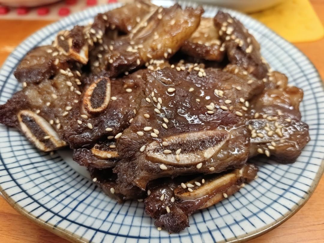 空气炸锅版十分钟黑椒牛仔骨