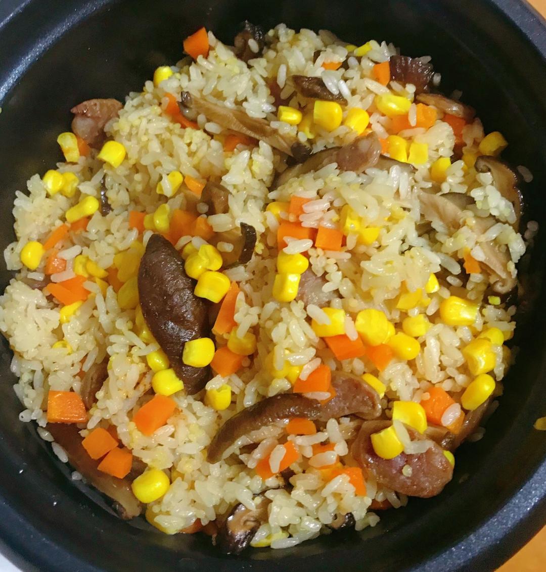 香菇腊肉饭